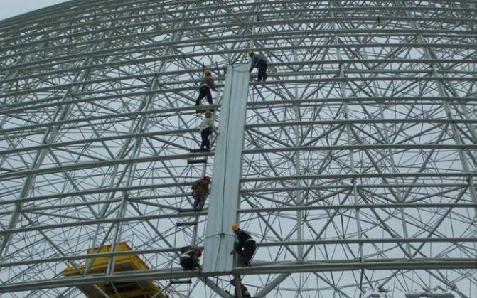 连云港网架装配好以后应当留神哪八项验收事件